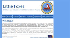 Desktop Screenshot of littlefoxesnursery.com